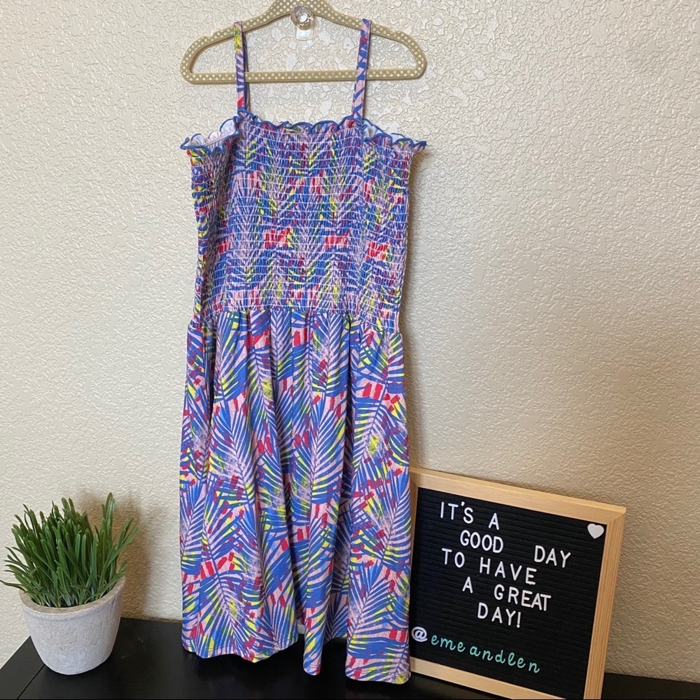 BCBGirls Palm Frond tree‎ tropical dress 10